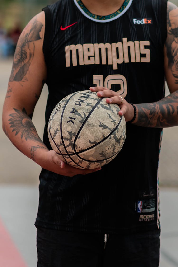 Athlete Holding Basketball