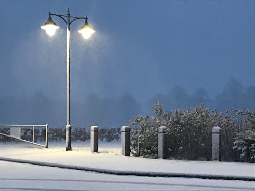 Darmowe zdjęcie z galerii z boże narodzenie, lampa uliczna, park