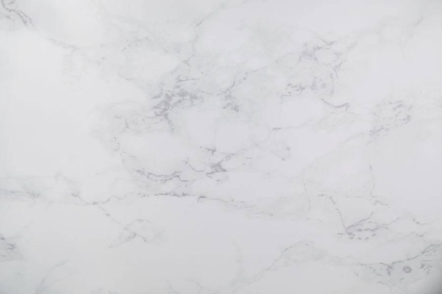 White marble surface with natural grey veins