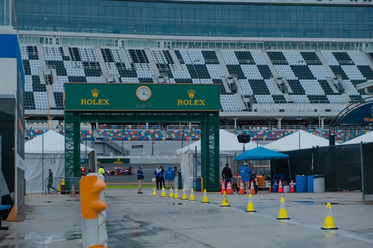 Paddock On The Car Racing