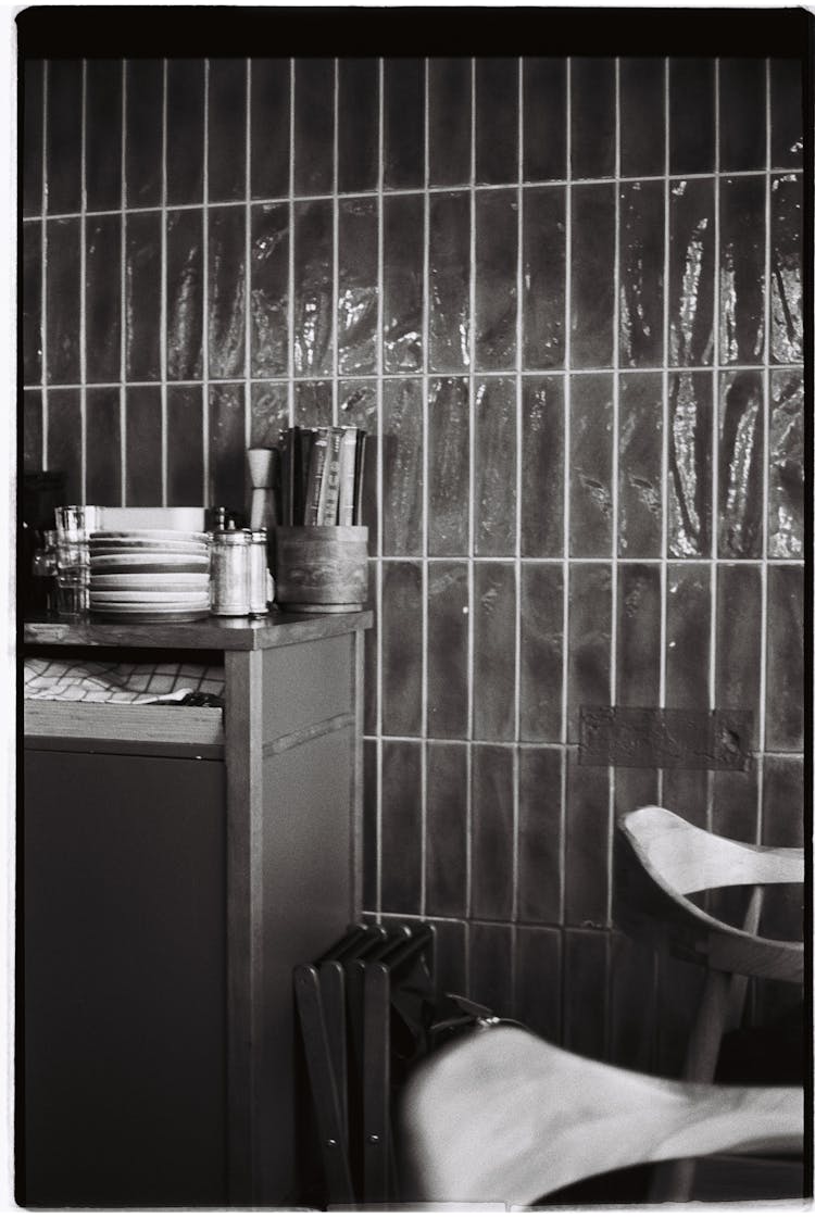 Interior Of A Restaurant With A Waiter Counter