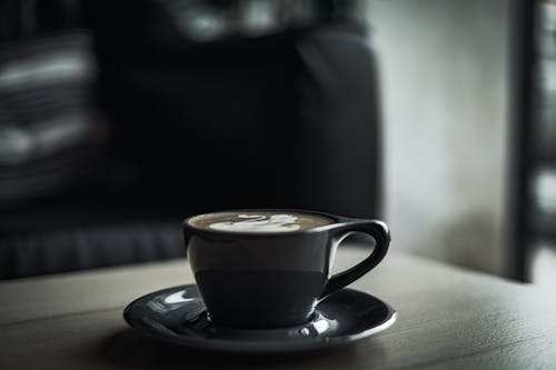 คลังภาพถ่ายฟรี ของ กาแฟในถ้วย, จานรอง, เครื่องดื่มร้อน