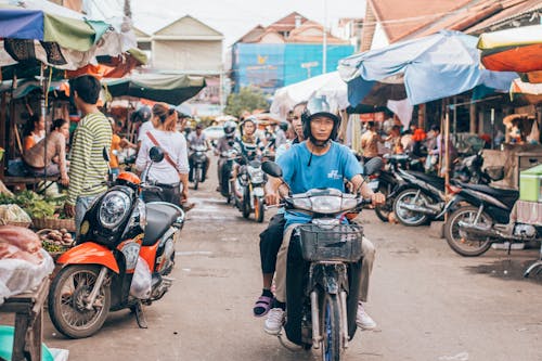 Man Riding Motorcycle