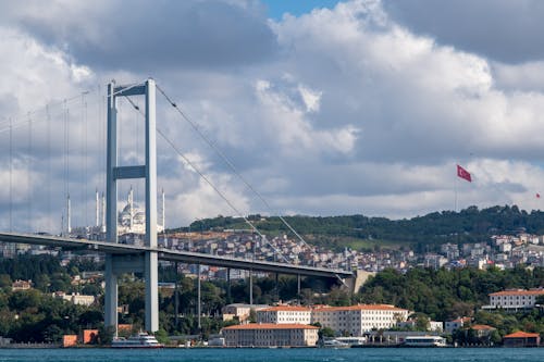 伊斯坦堡, 博斯普魯斯海峽大橋, 吊橋 的 免費圖庫相片