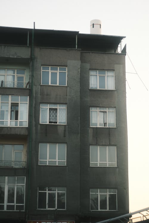 Windows in Building with Apartments