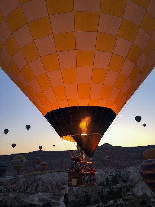 Close-up of a Hot Air Balloon 