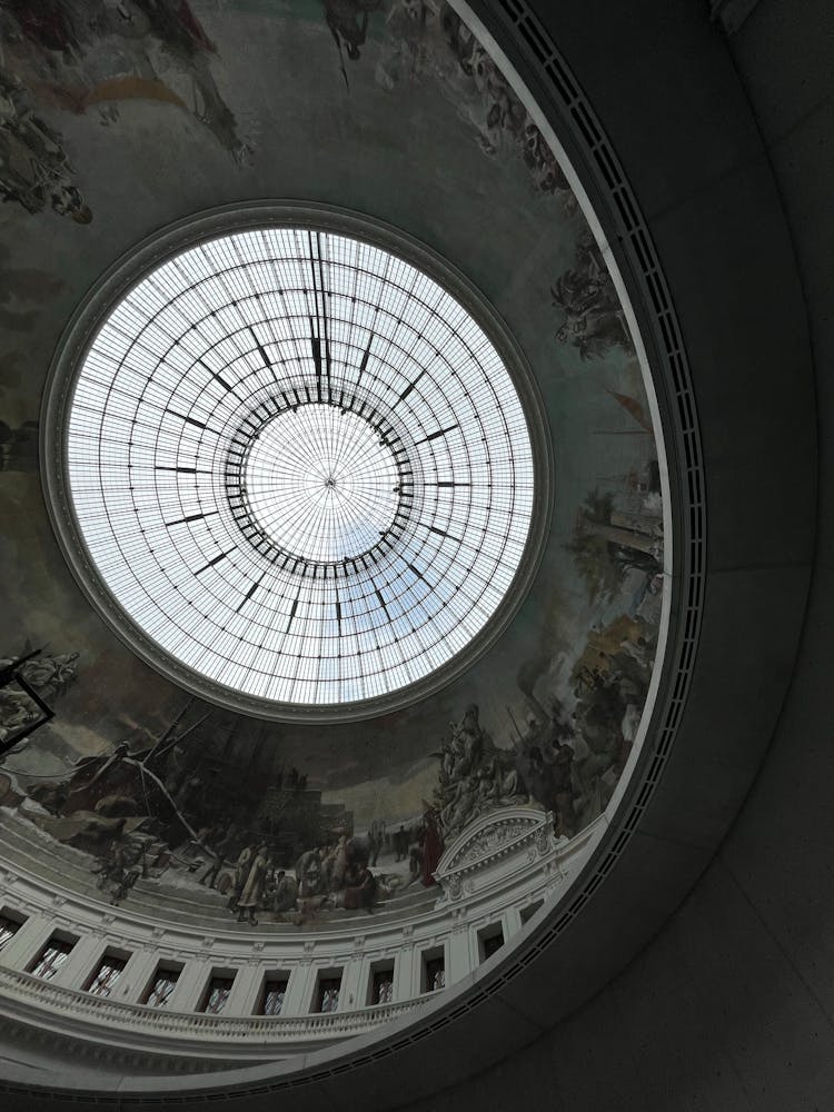 Frescos On A Dome Of A Building 