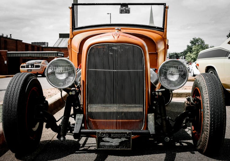 Front Grill Of A Vintage Ford Roadster