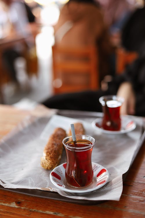 Tea in Clear Glass Cup