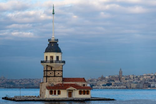 Free Maiden's Tower in Turkey Stock Photo