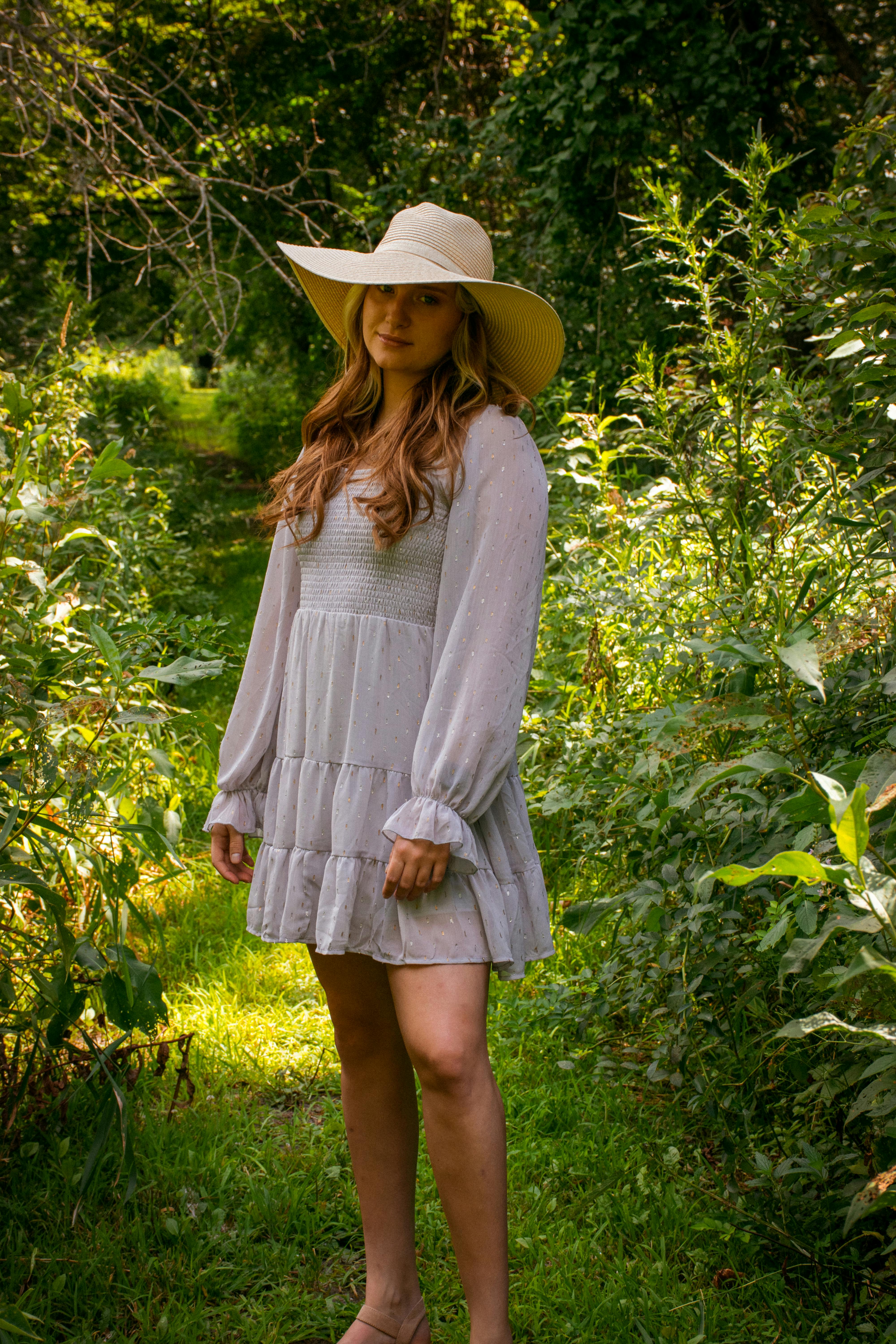 light flowy summer dresses Grey Maxi Feminine Dress – SYLESI