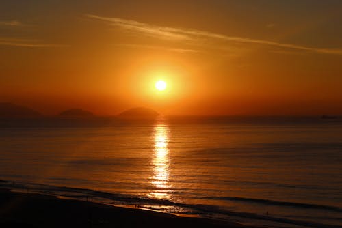 Sunset View from the Beach Shore