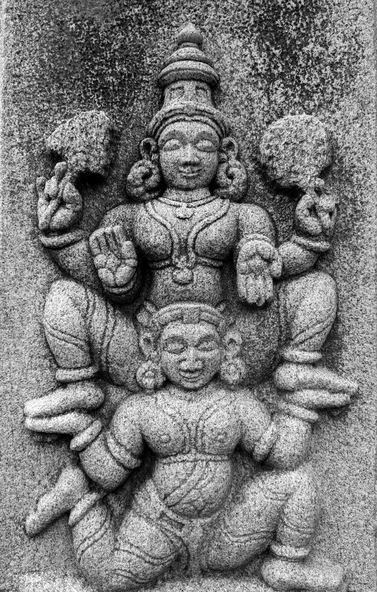 Stone Carving Of Vishnu Gods 