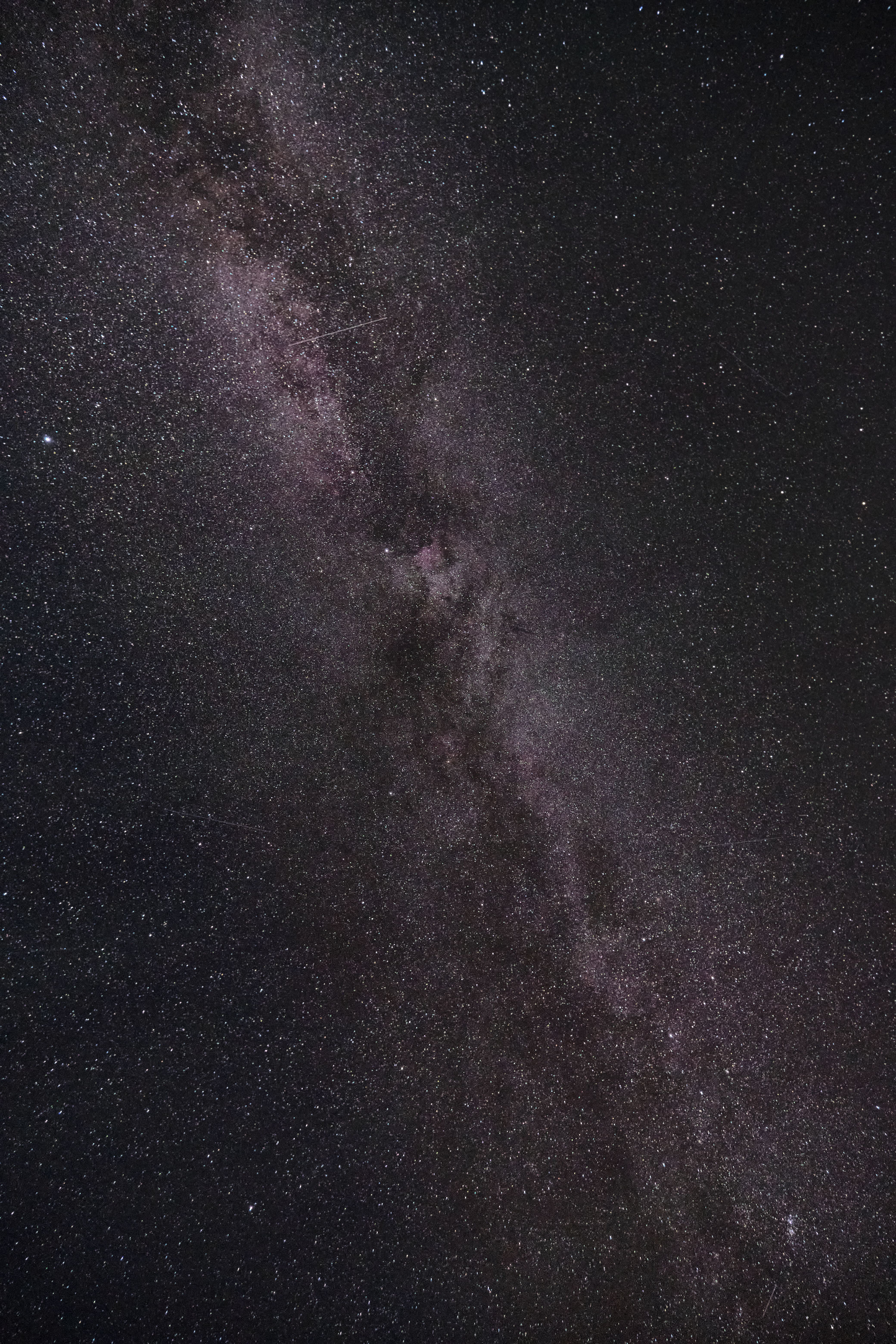 A stunning view of the Milky Way galaxy illuminated in a starry night sky.