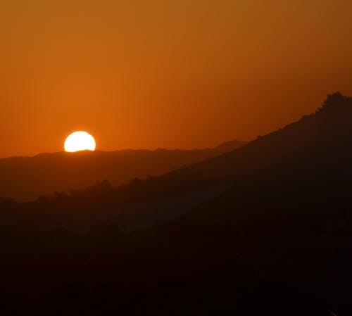 california gün batımı, dağ gün batımı, gün batımı içeren Ücretsiz stok fotoğraf