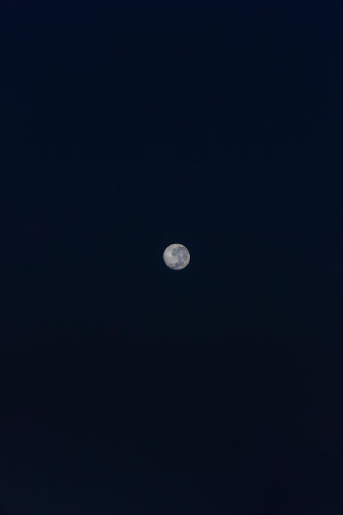 ay, dikey atış, Dolunay içeren Ücretsiz stok fotoğraf