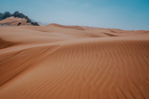Ingyenes stockfotó barna homok, csökkenő perspektíva, homokdűnék témában