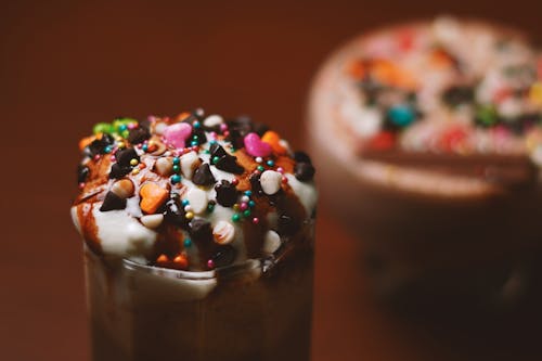 Chocolate Milkshake with Sprinkles