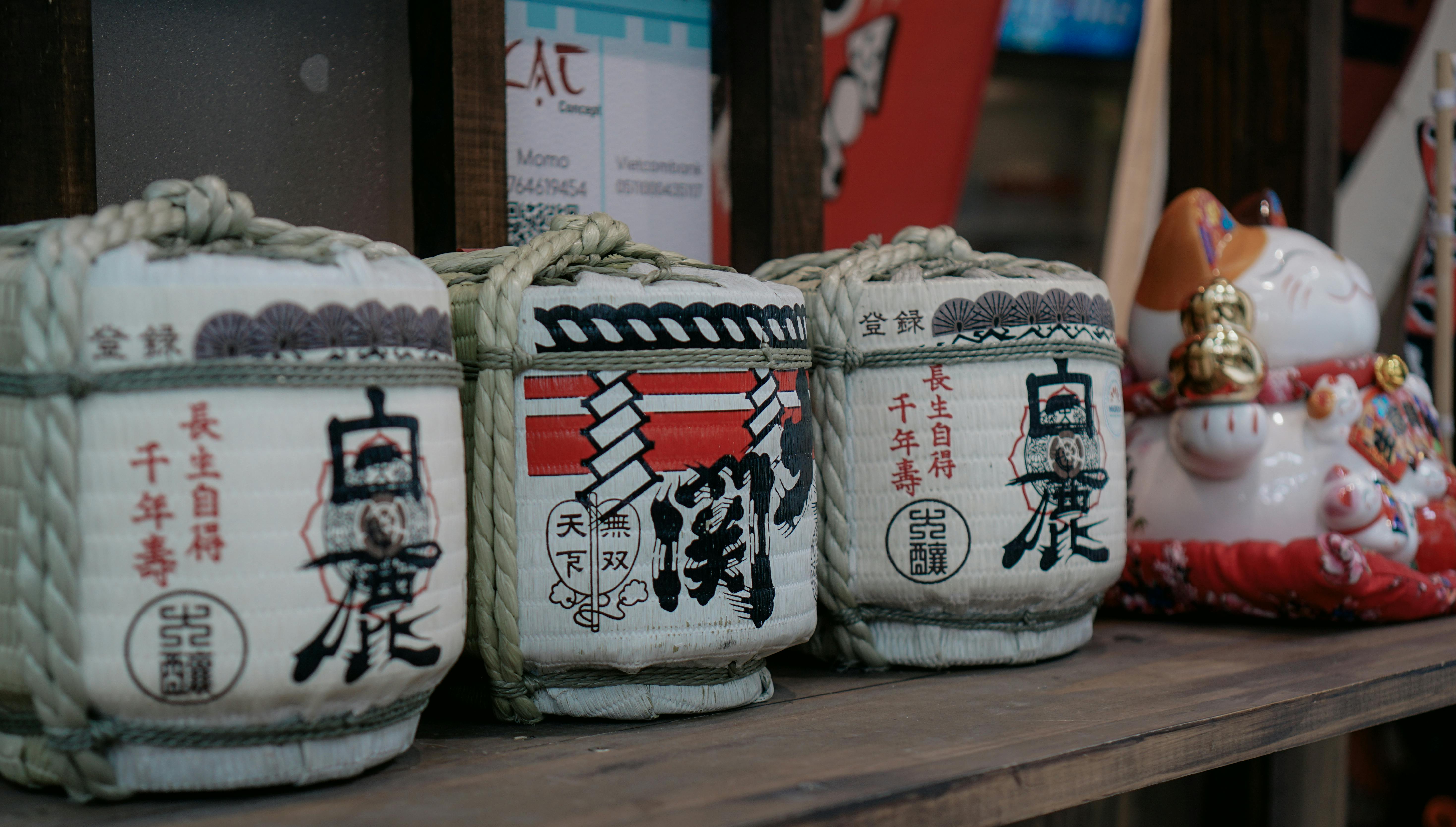 Japanese Sake Barrels Photos, Download The BEST Free Japanese Sake