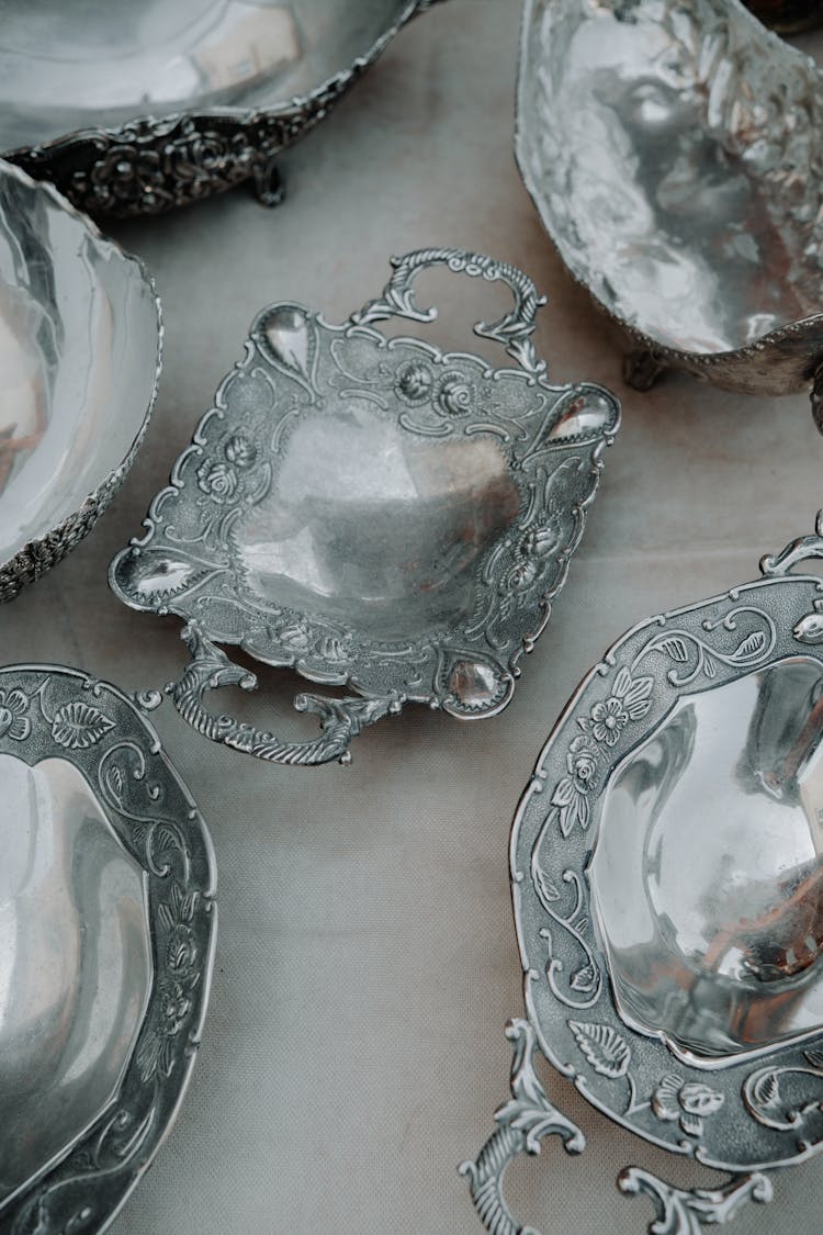 Assorted Silver Trays 