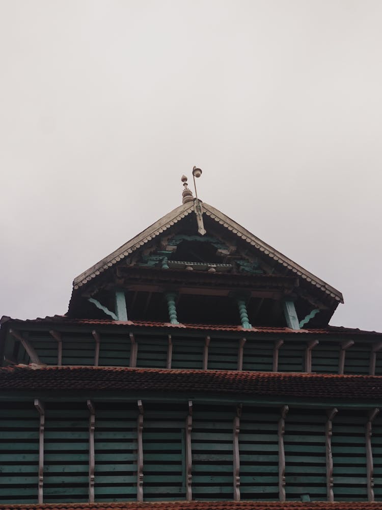 Dark Image Of A Vintage Wooden Building