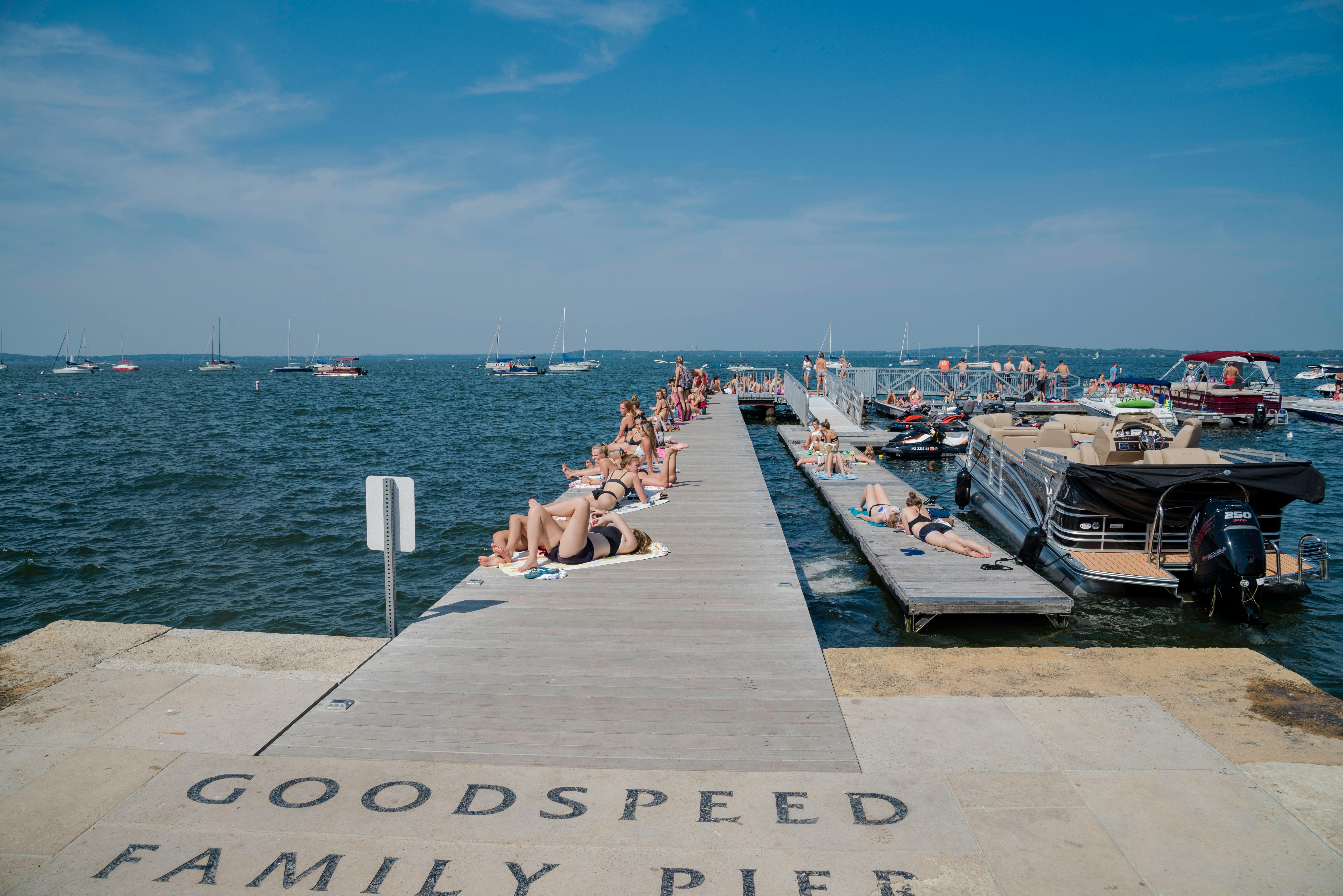 Free stock photo of dock, lake mendota, memorial union
