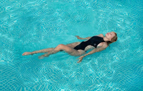 A Woman in a Swimming Pool 