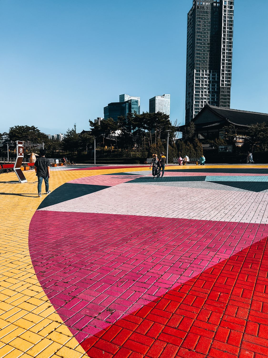 Colorful Bricks Pavement Near Building · Free Stock Photo