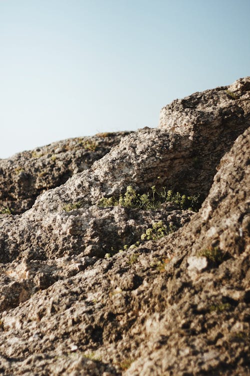 Rock Formation Under Blue Sky