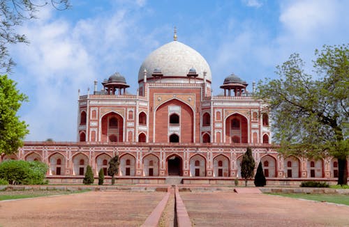 Facade of Humayun s Tomb in Delhi, India