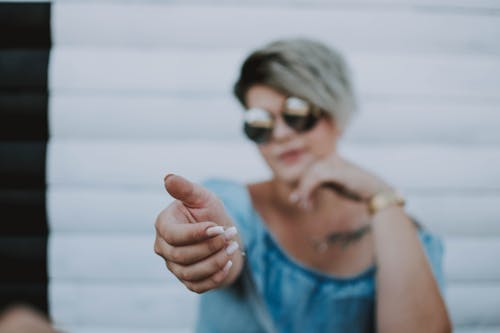 Free Woman Giving a Hand Stock Photo