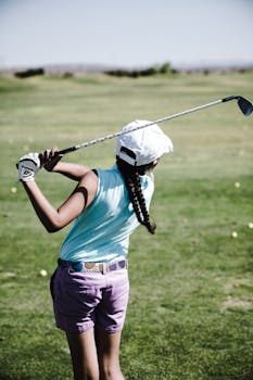 Woman Playing Golf