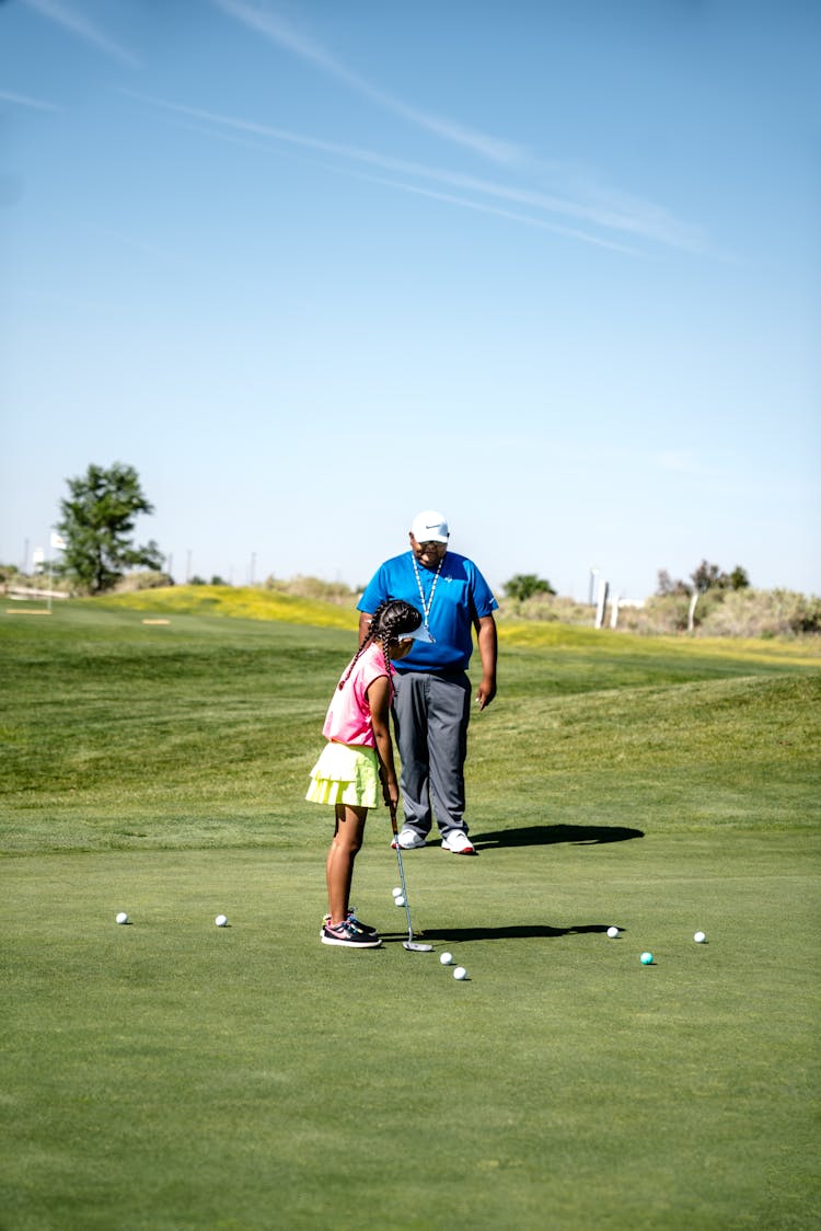 Girl Playing Golf