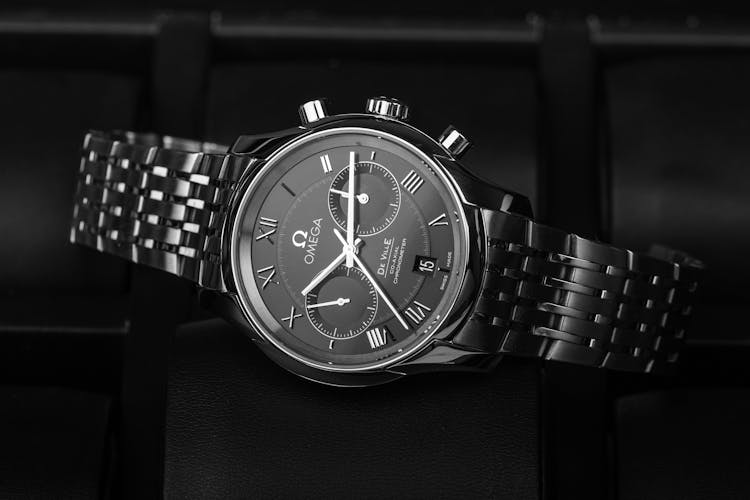 Omega Watch In Close-up Photography