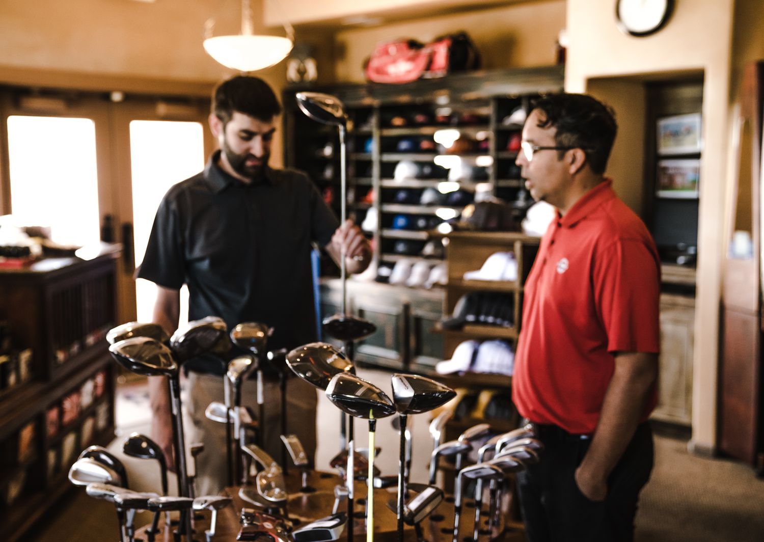 Friendly staff assisting customers