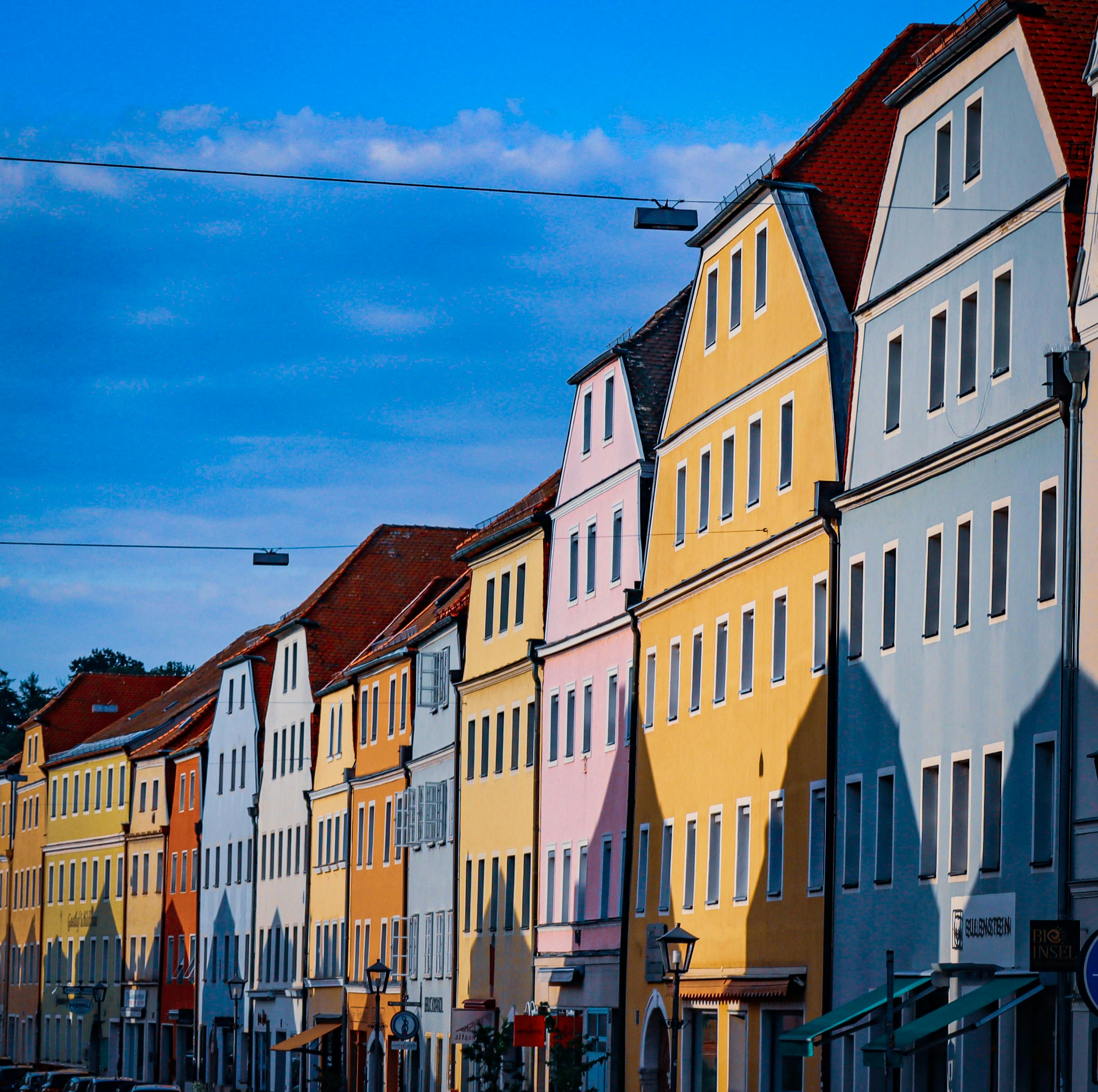 Colorful Houses in Regensburg, Germany · Free Stock Photo