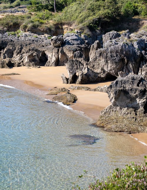 Rock Formations on Seashore