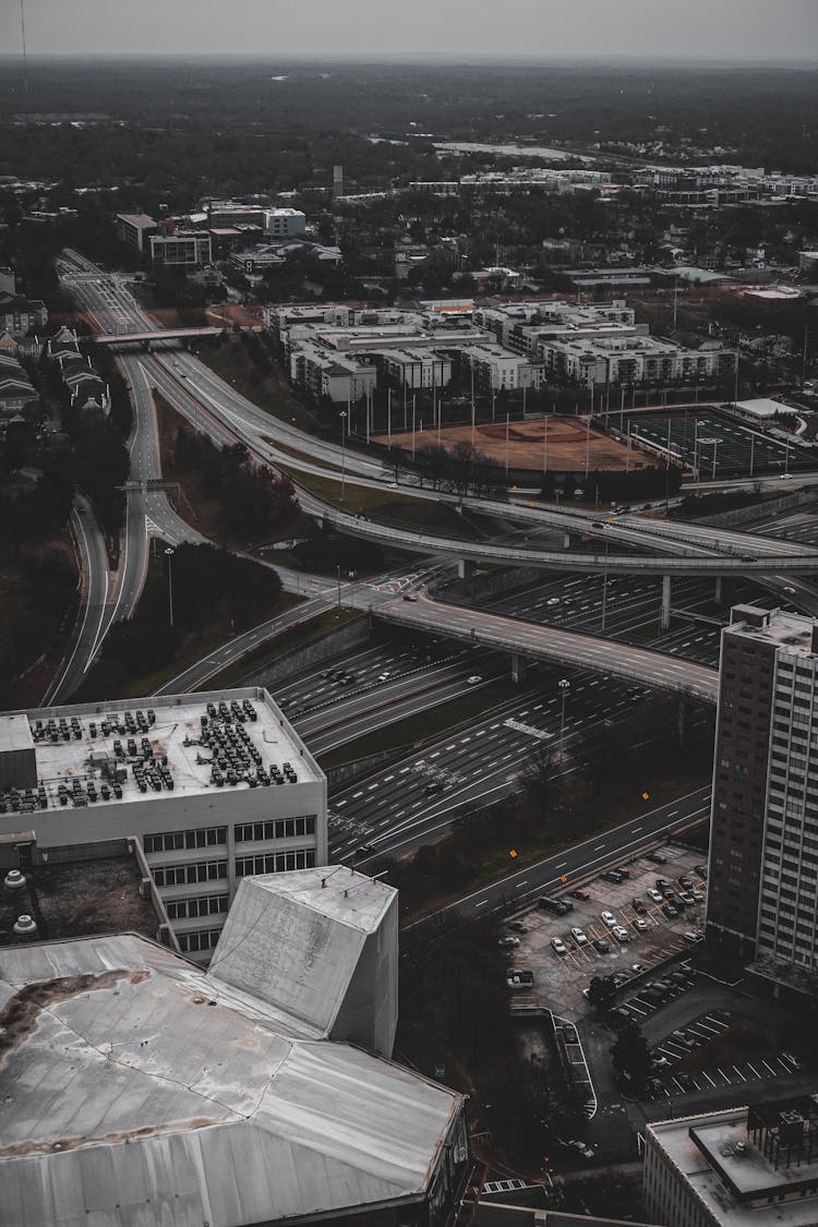 Buildings And Highways In City 