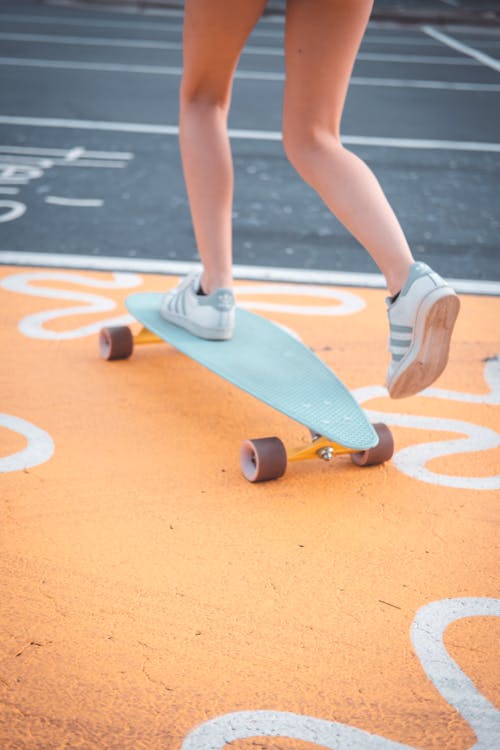 Legs on Skateboard