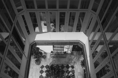 Foto stok gratis aula, hitam & putih, hotel