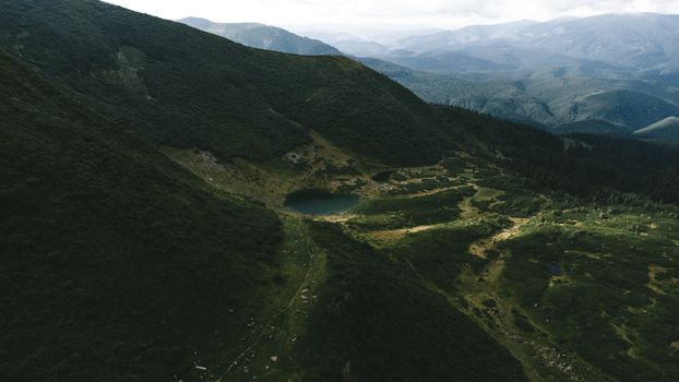 Birds Eye View of Lake Vorozheska