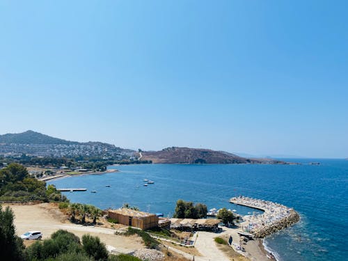 Birds Eye View of a Scenic Coast