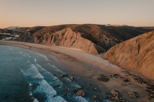 Hills on Sea Shore