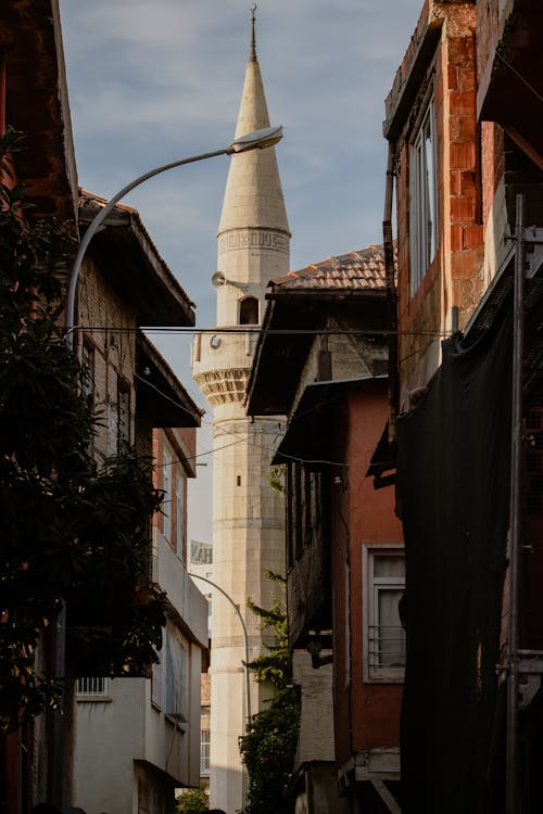 View of the Mosque Through the Houses
