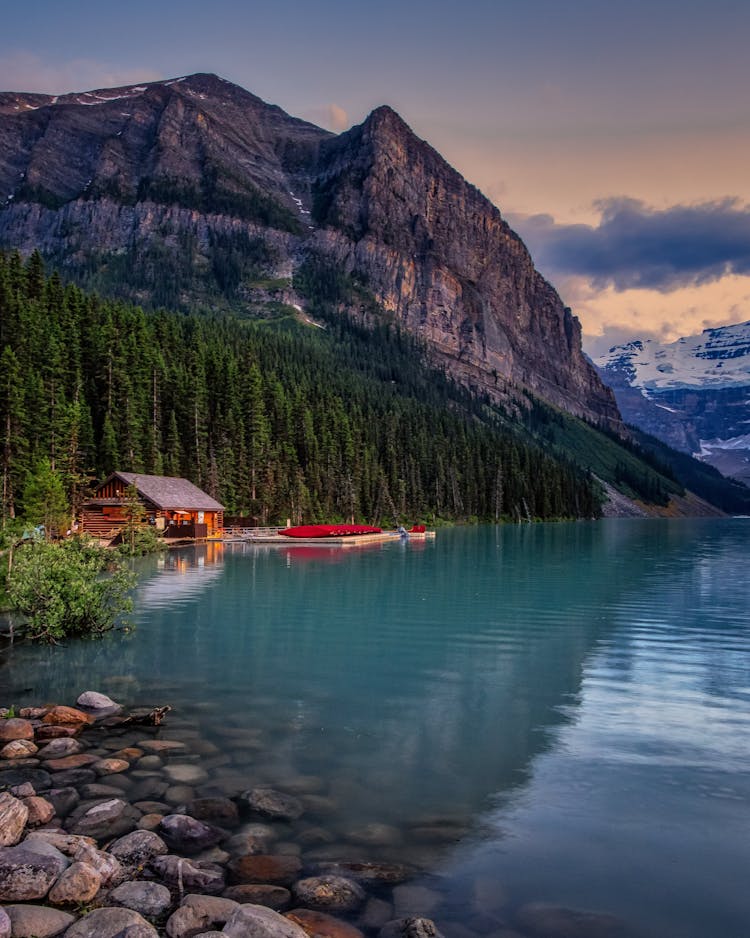 Lake Louise Beside The Rocky Mountain