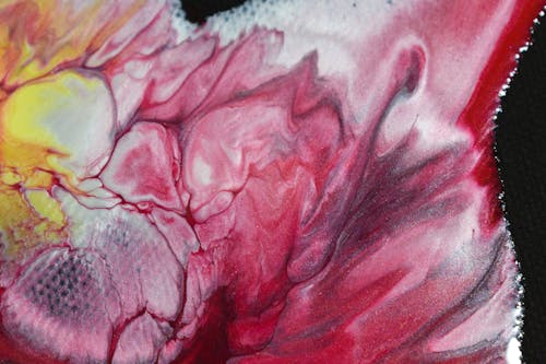 Abstract Painting in Close Up Photography