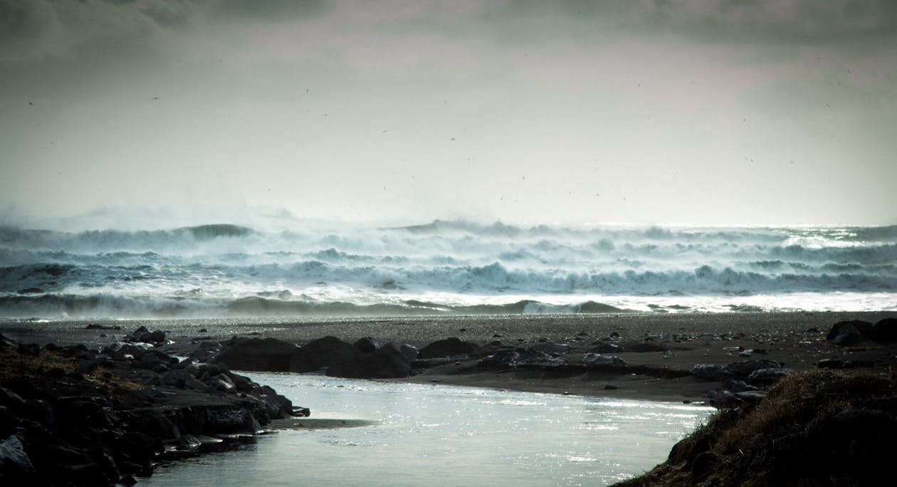 бесплатная Бесплатное стоковое фото с вода, волны, море Стоковое фото