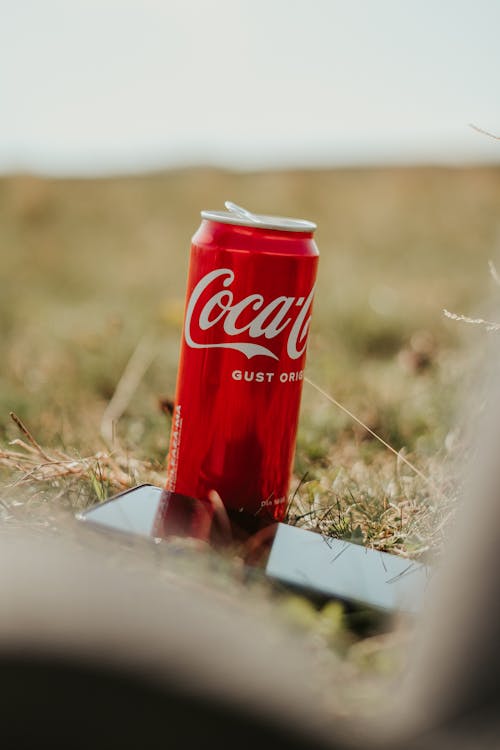 Ingyenes stockfotó coca cola, fémdoboz, fű témában Stockfotó