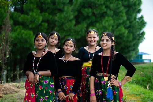 Free Women in colorful traditional attire outdoors, showcasing cultural heritage. Stock Photo