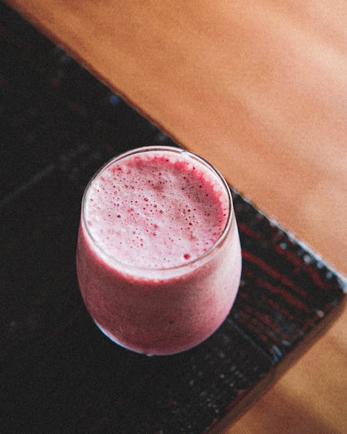 Strawberry Smoothie in a Glass